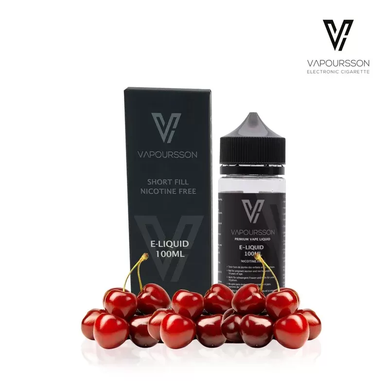 Vapoursson e-Liquid – Cherry 0mg 100ml Shortfill | Cigee