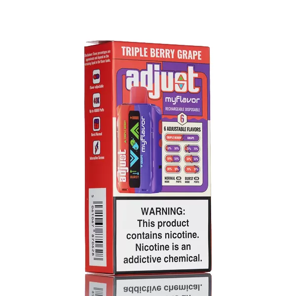 Adjust MyFlavor 40K Disposable - 20mL - Blue Razz Ice - Image 3