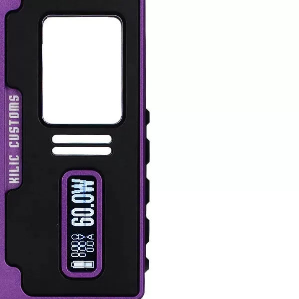 AMBITION MODS X KILIC KIL-LITE 60W BORO BOX MOD - Black - Ambition Chipset, Purple - Ambition Chipset - Image 2