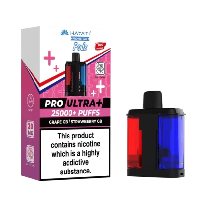 Grape GB / Strawberry GB Hayati Pro Ultra Plus Refill Pack - 20mg - Vape Product (D85E7F)